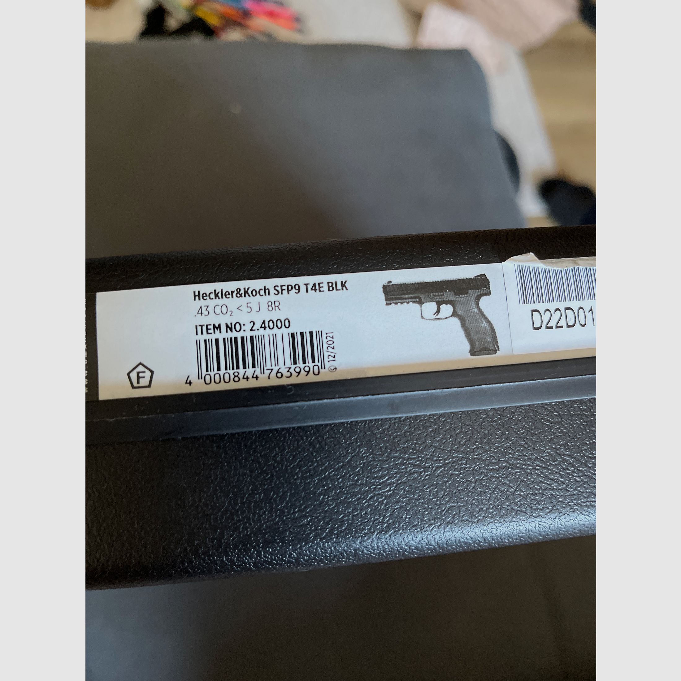 Heckler&Koch SFP9 T4E BLK cal. 0.43 CO2
