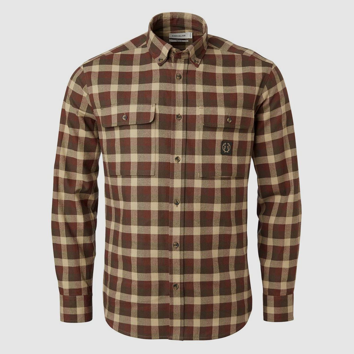 Chevalier Hemd Heron Flannel Soil Brown