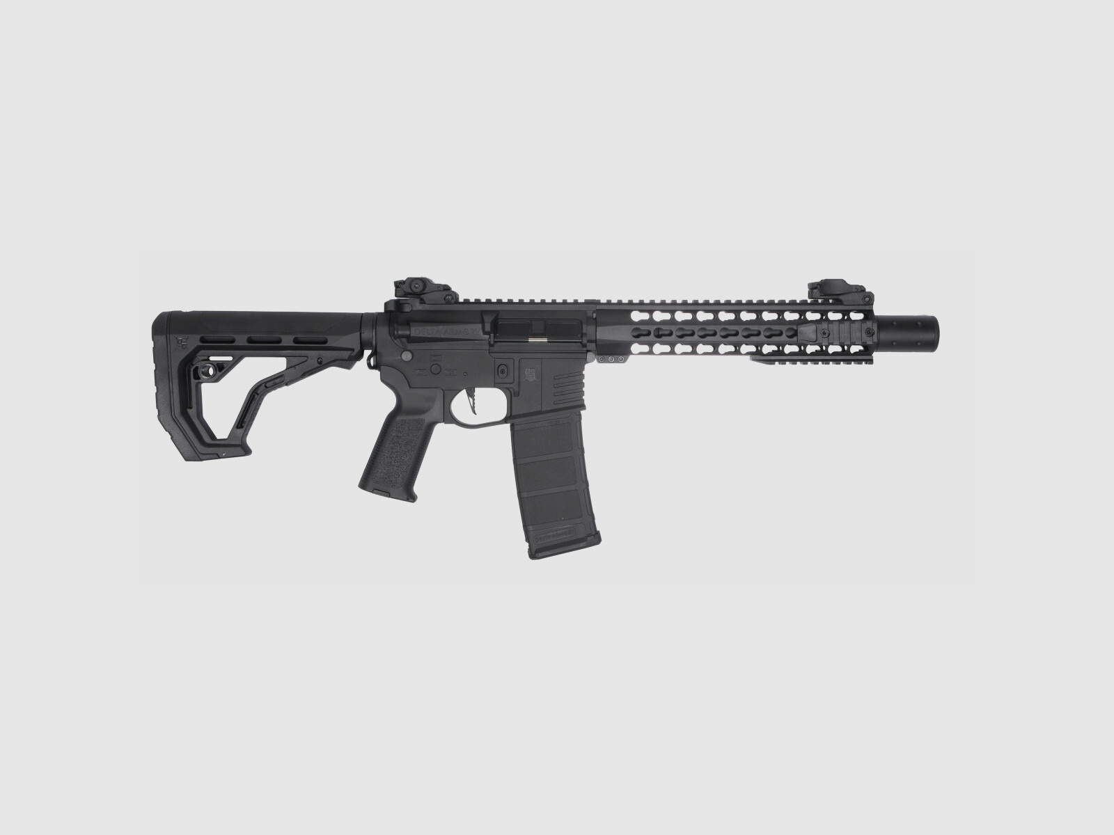 AR15 KeyMod 10 pollici PREDATOR CHARLIE EAGLE ETU Nero S-AEG Fucile Airsoft Libero da 18 Anni | Delta Armory