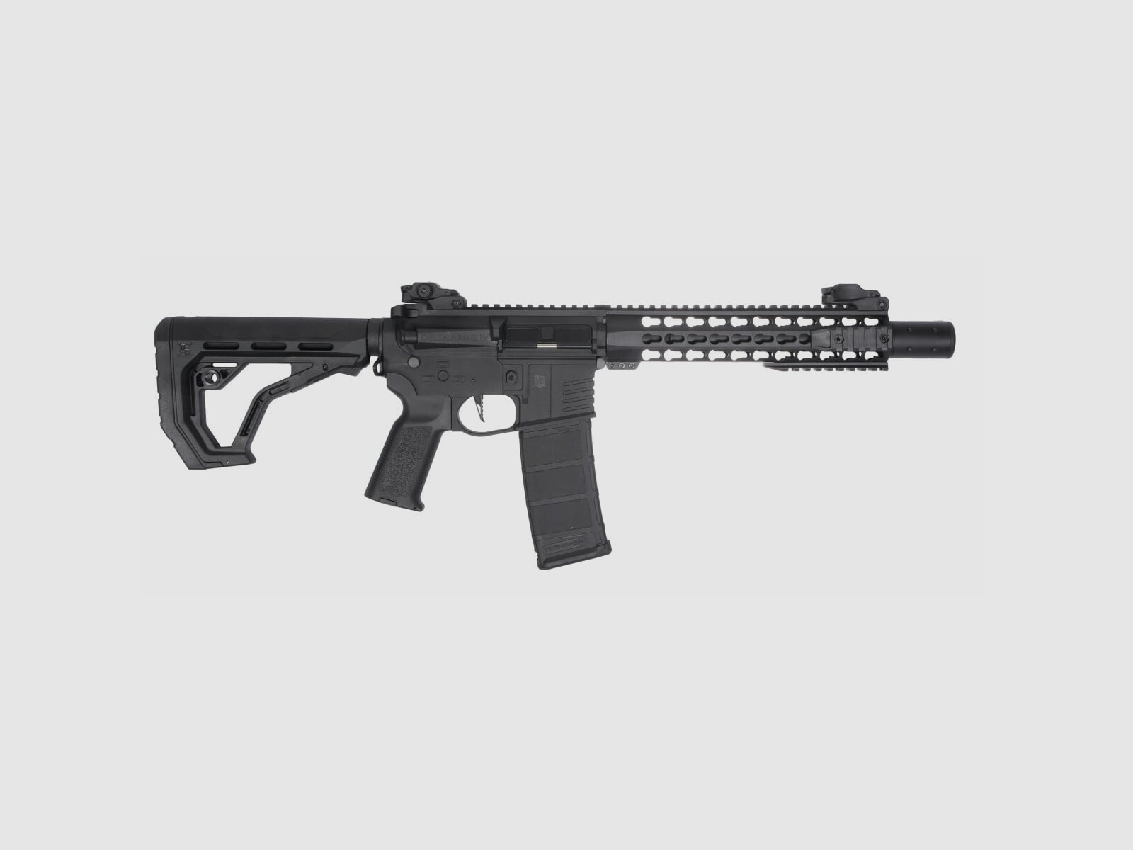 AR15 KeyMod 10 Zoll PREDATOR CHARLIE EAGLE ETU Schwarz S-AEG Softair Gewehr Frei ab 18 Jahren | Delta Armory