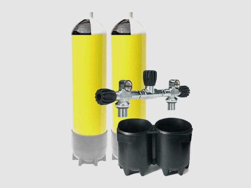 BIBOTELLA 2X6 300BAR MANIFOLD