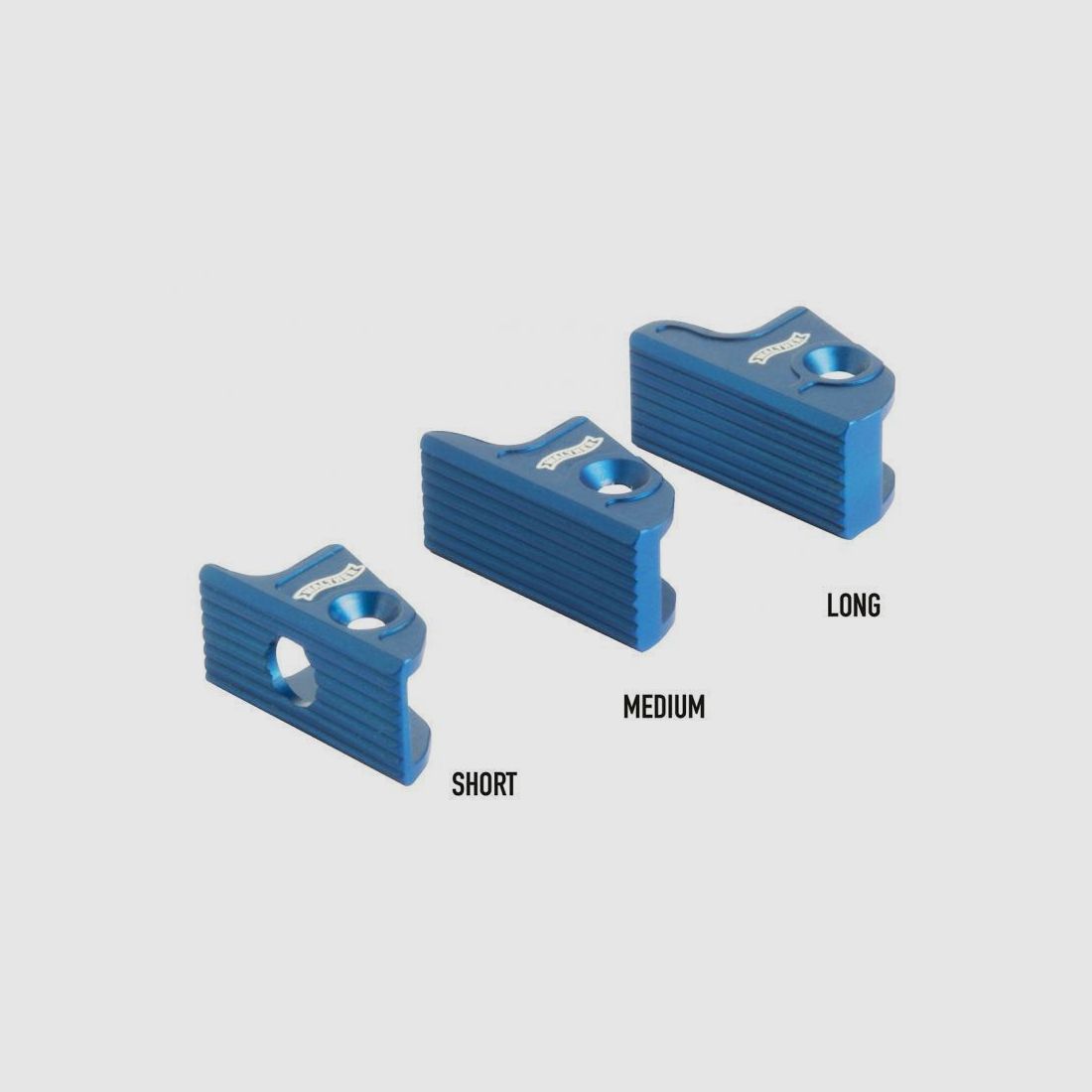 Blisterpack Abzugsschuh, flach, medium, blau Expert