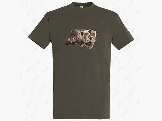 T-shirt BARTAVEL NATURE sangliers kaki