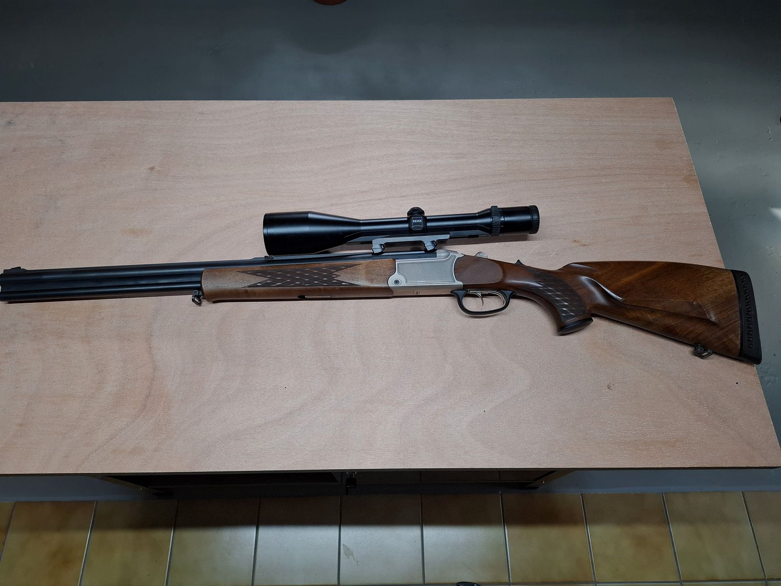 Blaser Bockbüchsflinte BBF 95 avec lunette de qualité Zeiss Diavari-ZM 3-12x56 T*