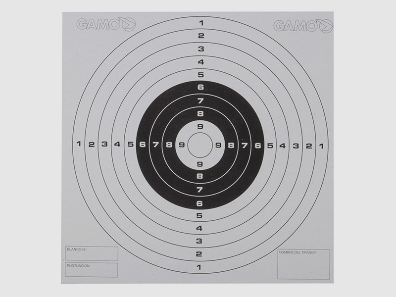Luftgewehr Zielscheibe Trainingsscheibe 10er Ringeinteilung 14 x 14 cm 100 StĂĽck