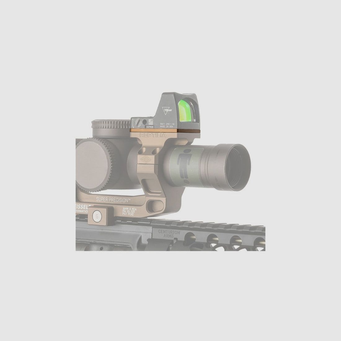Reptilia Corp ROF-Riser 10 mm pour Trijicon RMR/SRO, noir