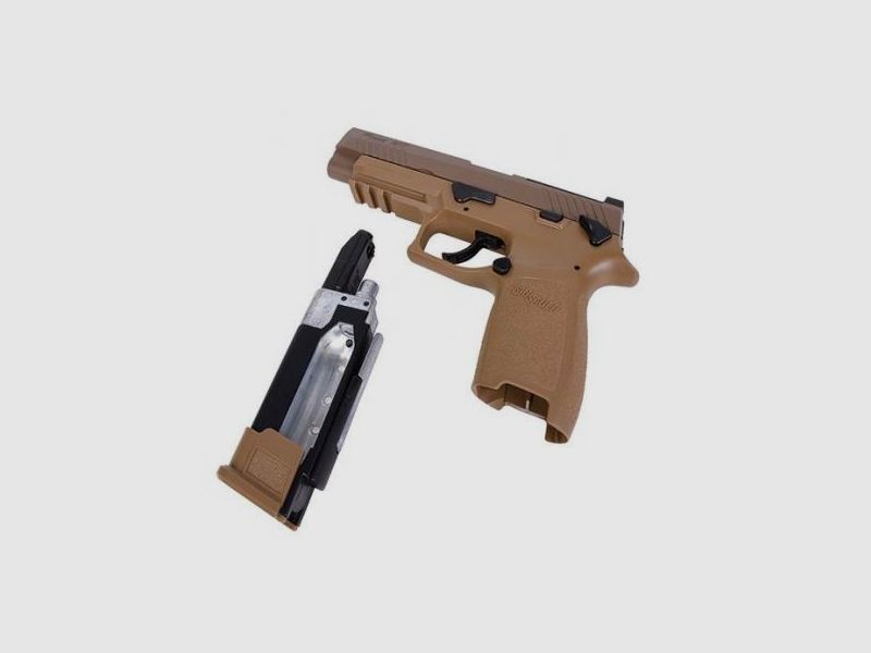 SIG Sauer P320-M17 4,5mm Coyote Tan 20 Schuss Luftpistole, Bild 4 von 7