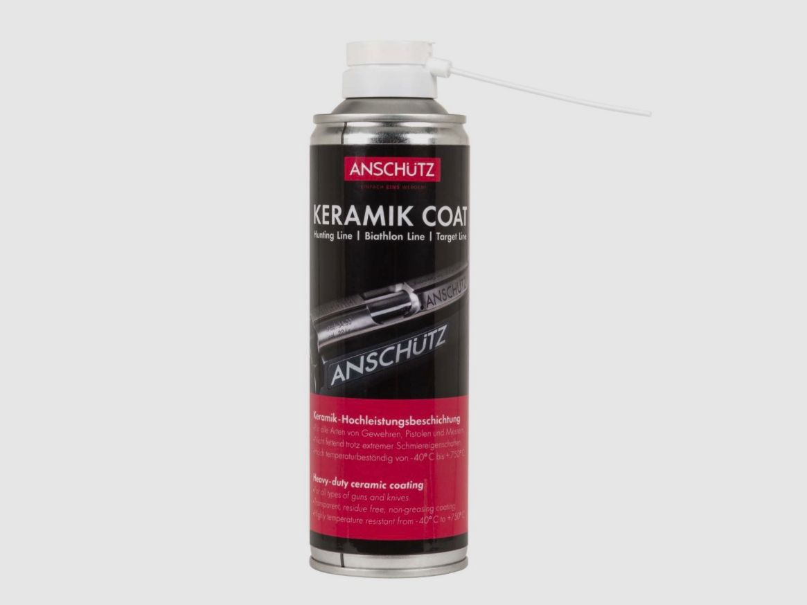 Aerosol de abrigo de cerámica Anschütz 565 300ml para rifles, pistolas y cuchillos