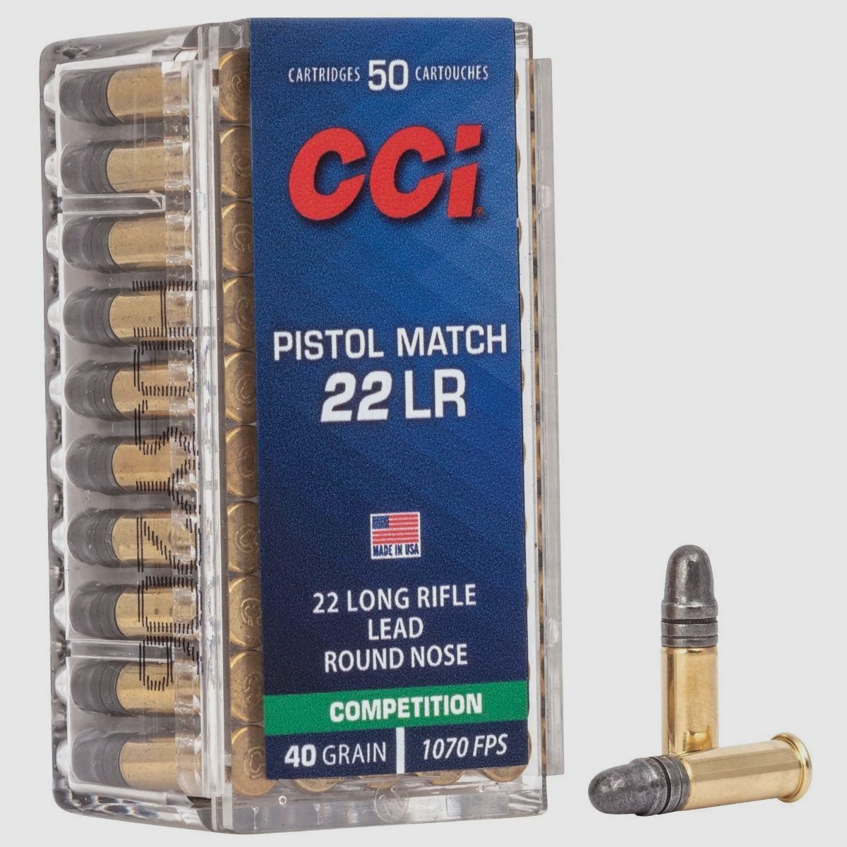 .22 LR CCI Pistol Match LRN 40gr, zdjęcie 2 z 3