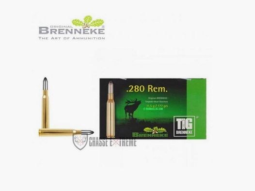 20 patronen BRENNEKE TIG Kal. 280 Rem 177gr