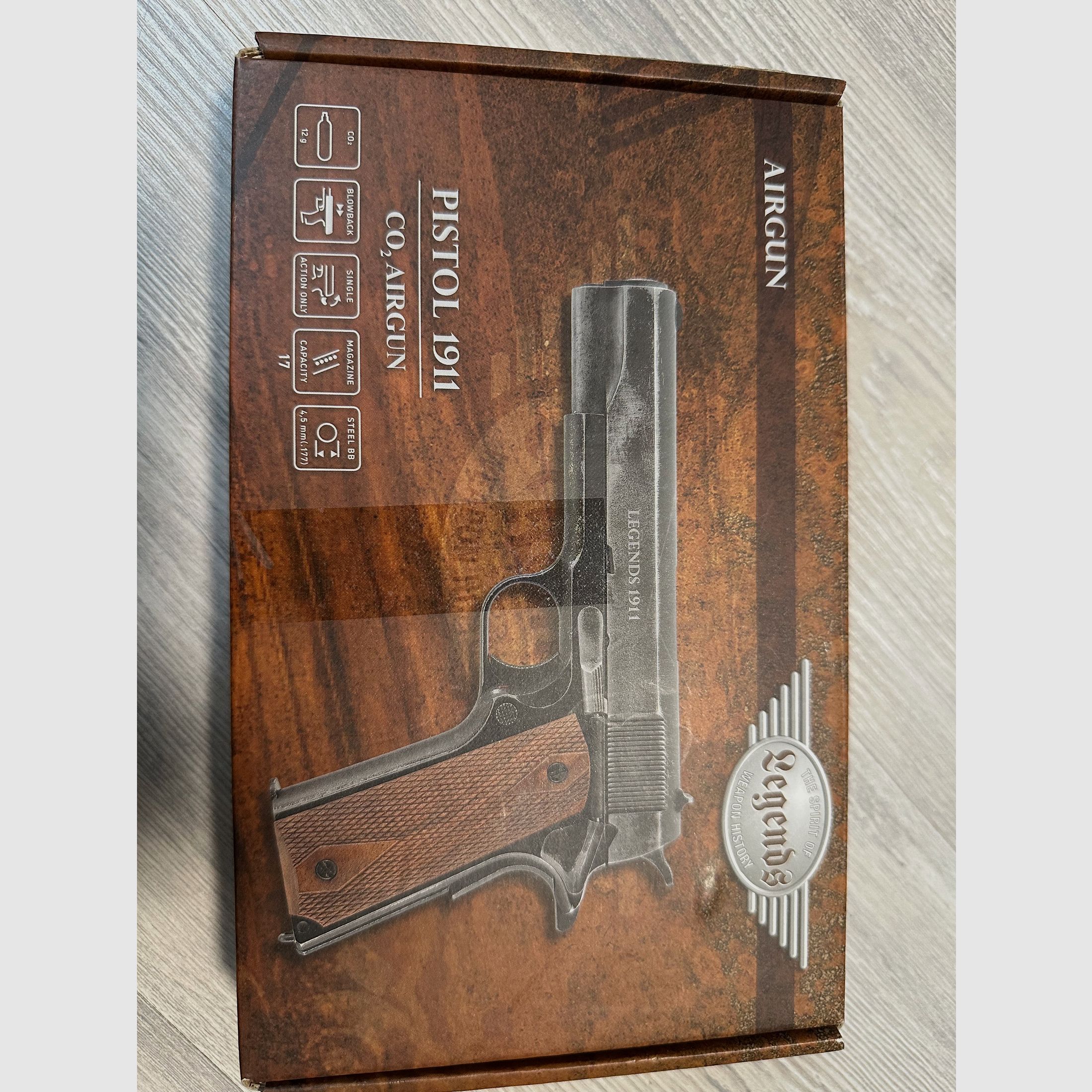 Legends 1911 Co2 Pistol Volledig metaal