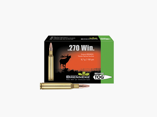 Cartouche de fusil avec projectile TOG – .270 Win., Orig. BRENNEKE TOG 9,7 g VE20