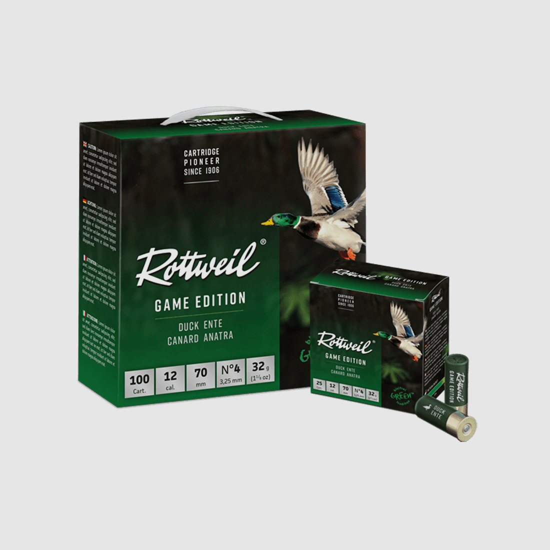 Rottweil Game Edition Ente 12/70 3,25 mm - 100 Stk.