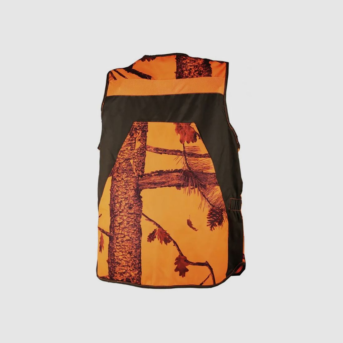 Jagdweste Somlys Classy Tarn orange und grün mit Rückentrage, Bild 3 von 12