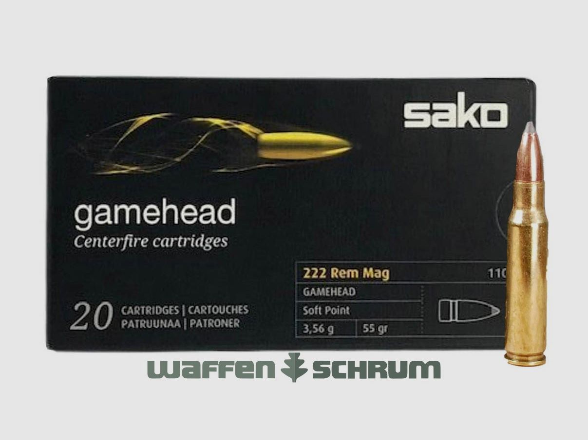 Sako .222RemMag Gamehead SP 3,56g - 55gr.