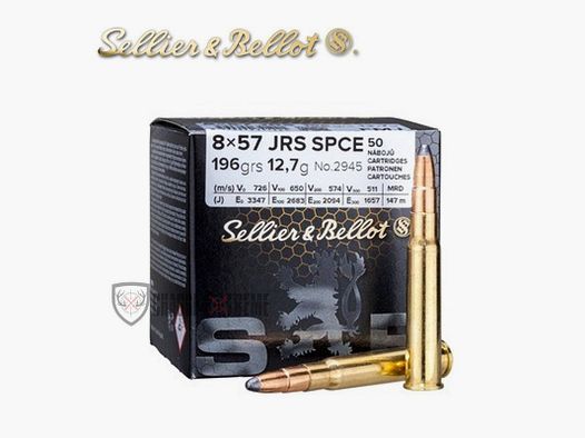 50 Patronen S&B Kal. 8X57JRS 196gr SPCE