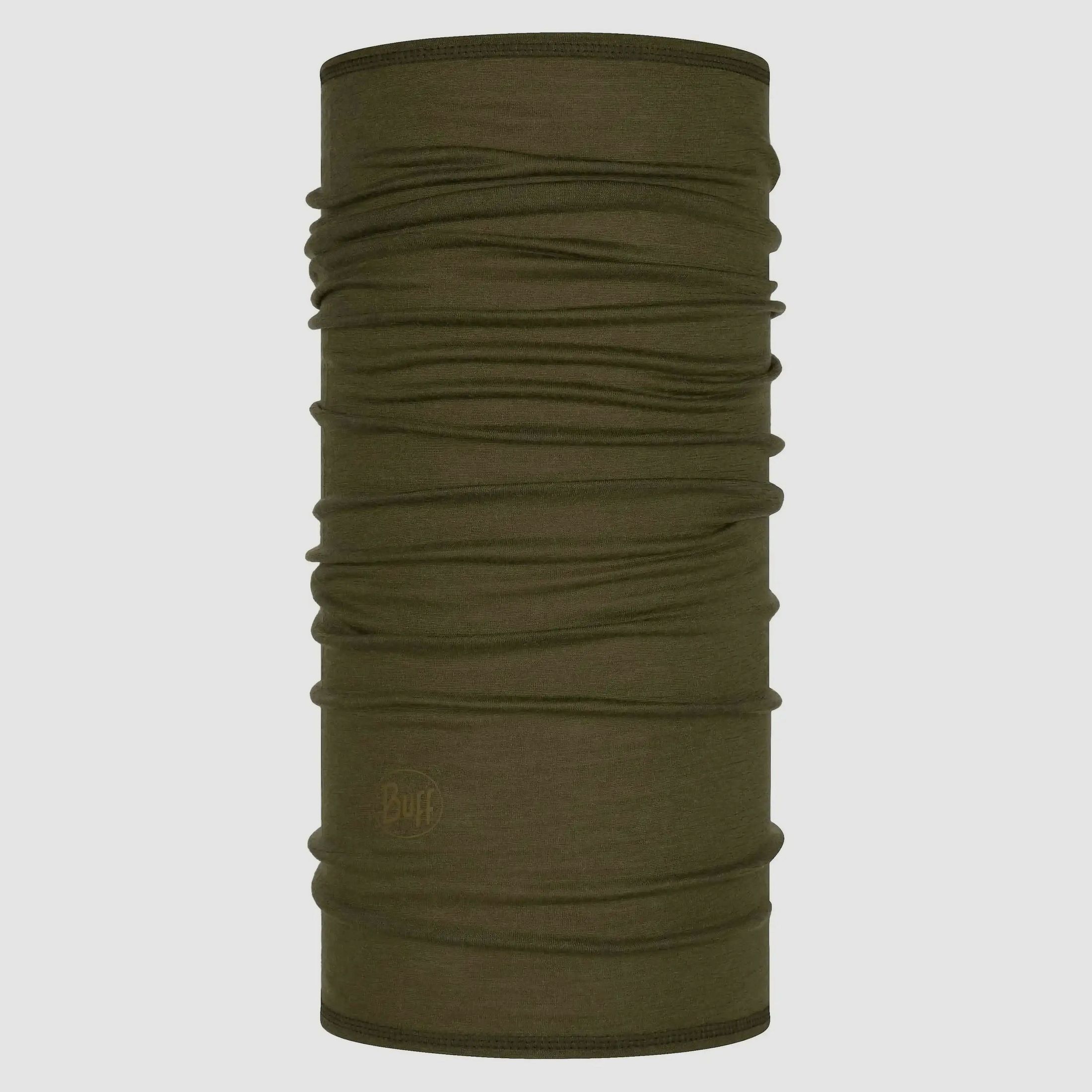 Buff multifunctionele sjaal nekbedekking merino lichtgewicht effen schors