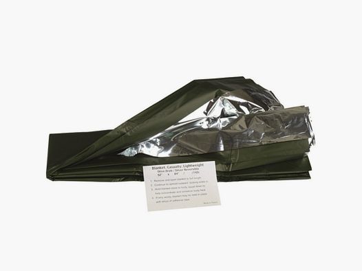 Überlebensdecke Silber/Olive