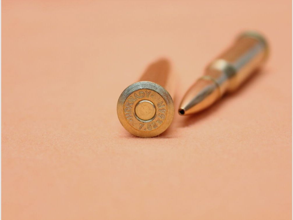 Hornady patroon 7,62x54R Hornady 174grs BTHP Match (80519) VE 20 patronen/ 11,3g holle punt-torpedo achterzijde-match