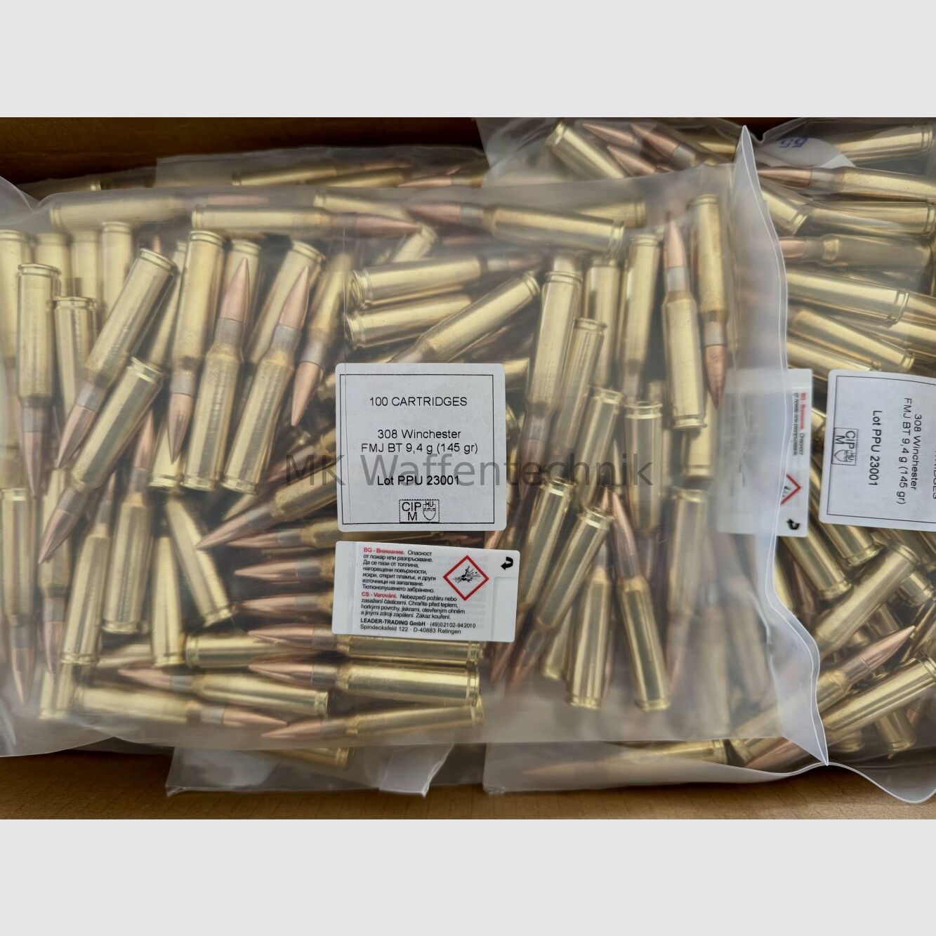 PPU Patronenmunition .308 Win 145grs 100 Stk.