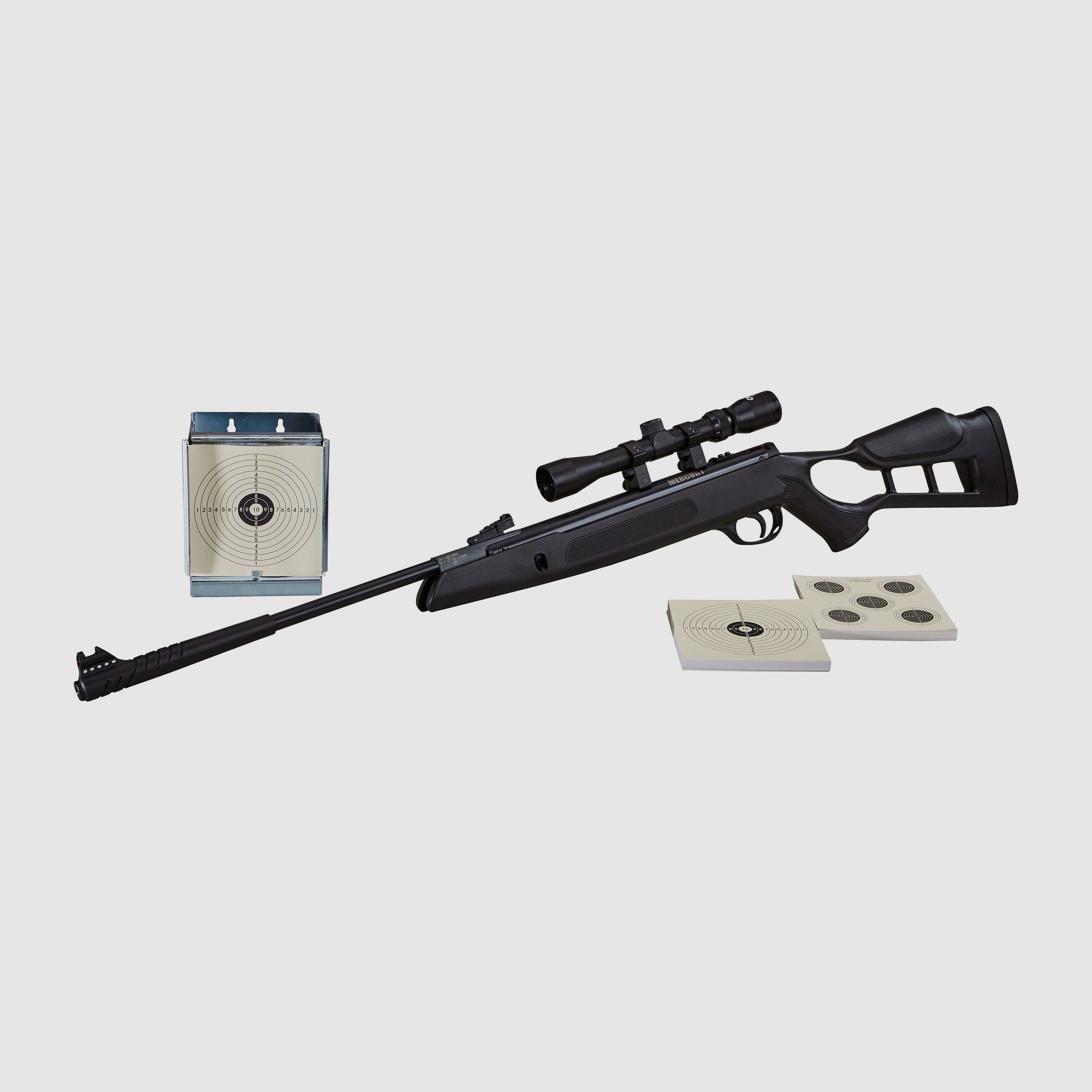 Rifle de aire Mercury Chili Thumbhole – Set, cal. 4,50
