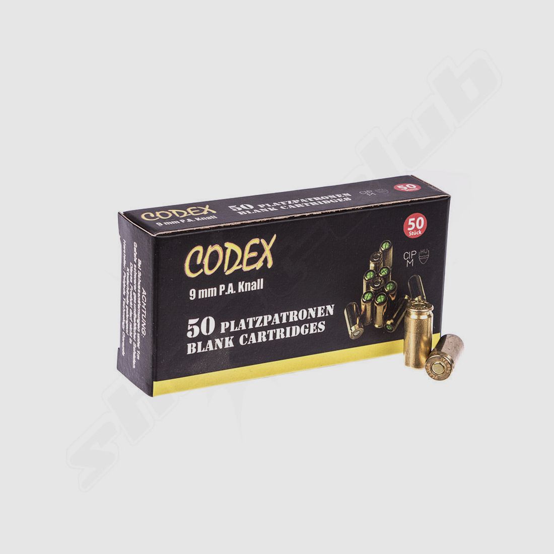 Codex Gold Schreckschussmunition 9mm P.A.K. - 50 Stück