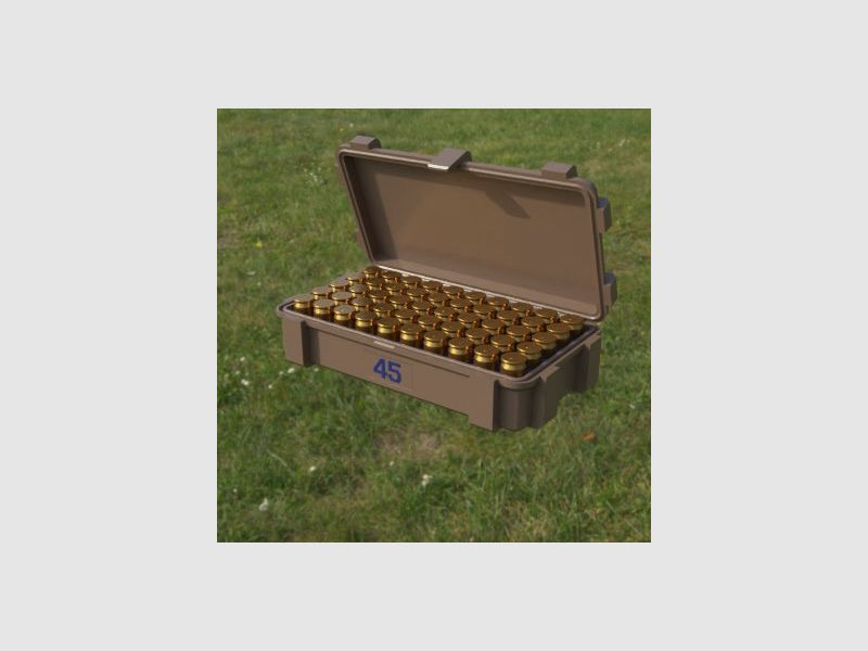 Filamelt Munitionsbox / .45 ACP / ‘Klappdeckel’ / Patronenbox, Ammo Box