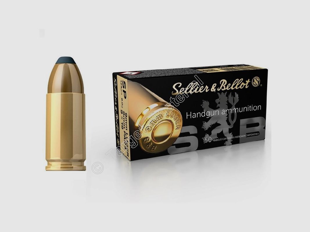 Sellier & Bellot 9 mm SP 124 gr Munition