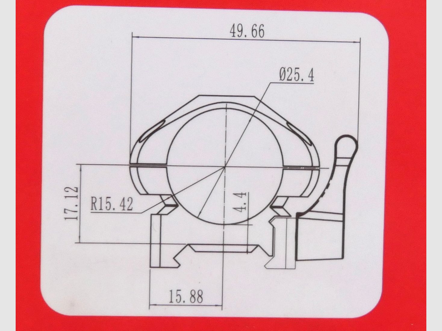 Nikko Stirling Ringmontage 1" 25,4 mm Low Diamond QR Steel Lock 2 tlg NSMQR1WL