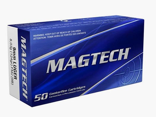 Magtech full metal jacket 8.0g/124grs.