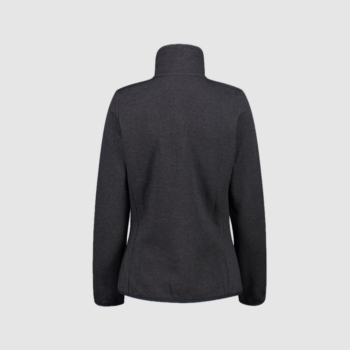 Chaqueta de mujer CMP Knit-Tech-Fleece con capa interior de malla Nero Graffite