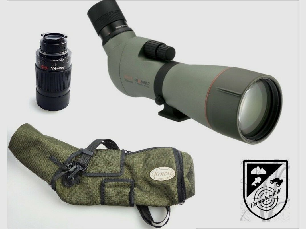 Kowa TSN-883 Prominar Spektiv 25-60x88 Schrägeinblick mit Zoomokular TE-11 WZII und Tasche