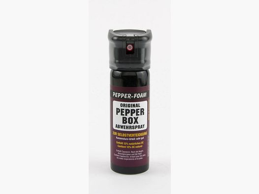 Spray au poivre Pepper-Box Mousse Capuchon Flip-Top