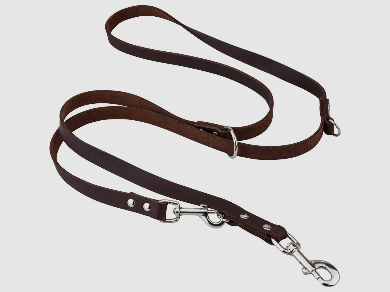 Heim Soft leash – 3-way adjustable (Width 20 mm, length 2.40 m, color brown), image 2 of 2