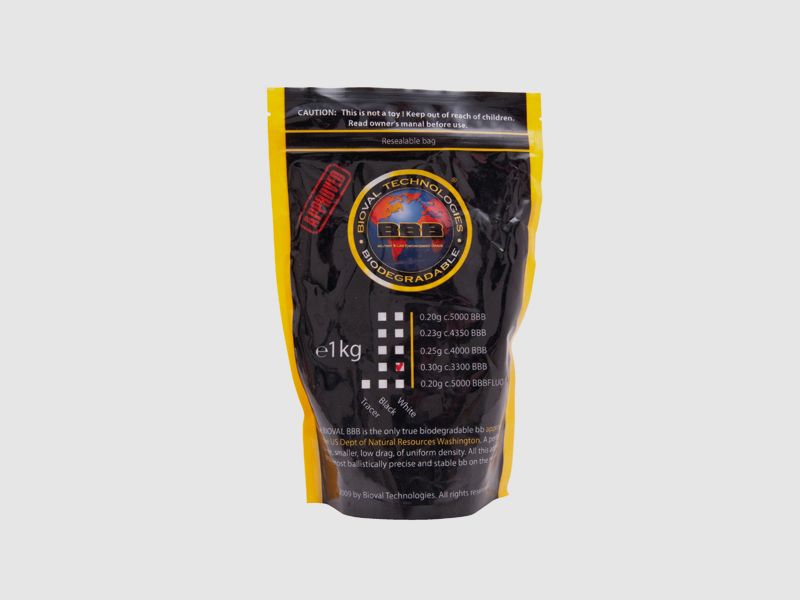 GSG Bioval 6mm BIO BBs White 0.30 g 3,300 pieces