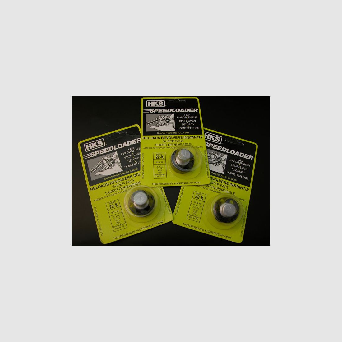 HKS Speedloader Mod. 22-K, 3 pcs