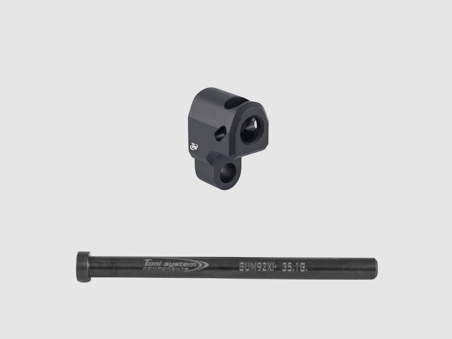 Kompensator für Beretta 92XI mit Stahlfederführung - TONI SYSTEM/Compensator for Beretta 92XI with steel spring guide - TONI SYSTEM *  ITEM CODE 92XIV6MI-BK