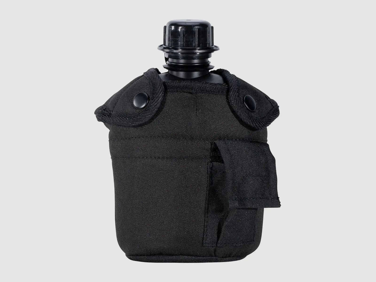 Mil-Tec US Field Bottle with Cup and Cover 900 ml - Black