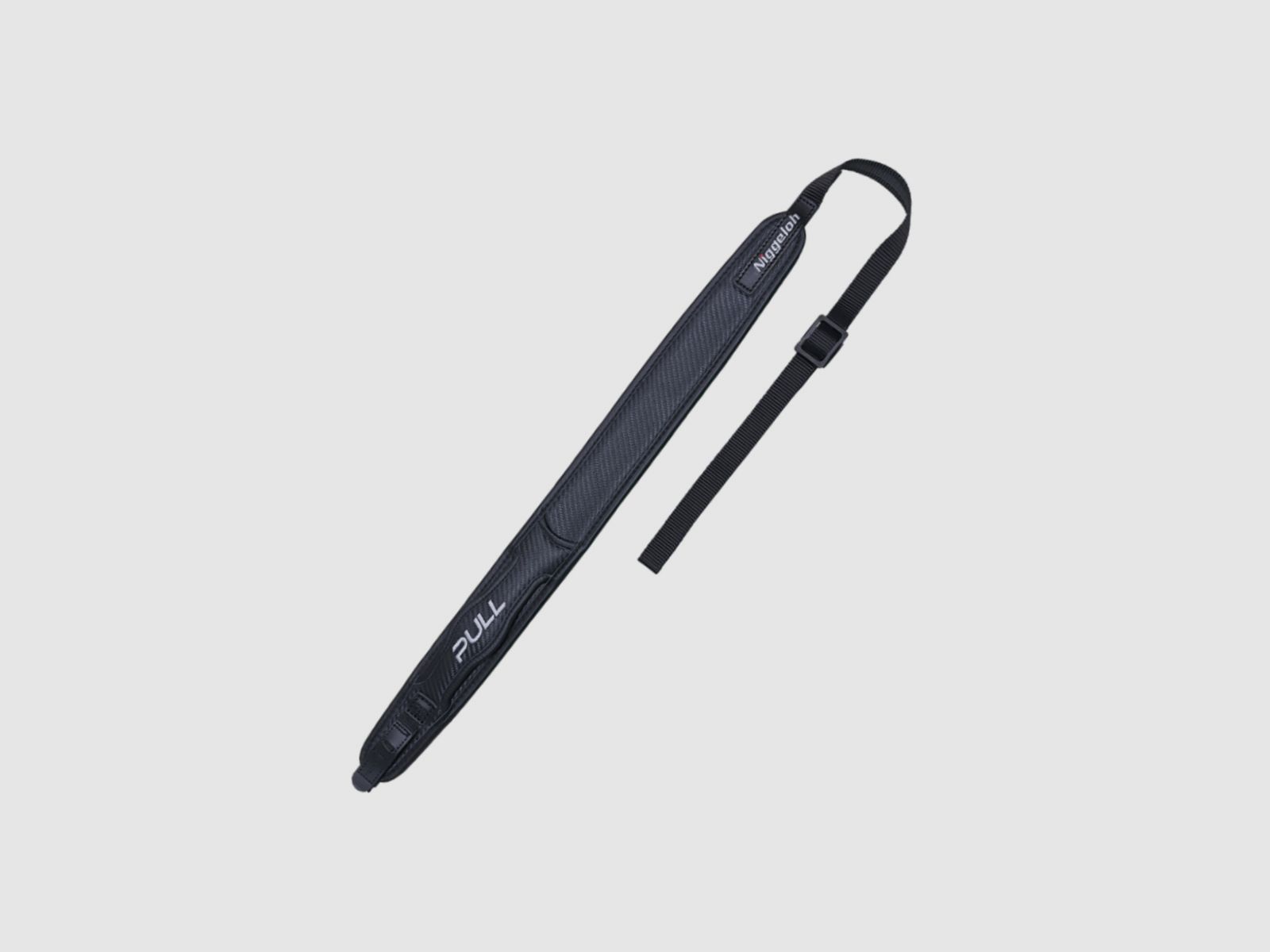 NIGGELOH Gewehrgurt PULL mit SV Leder Carbon
