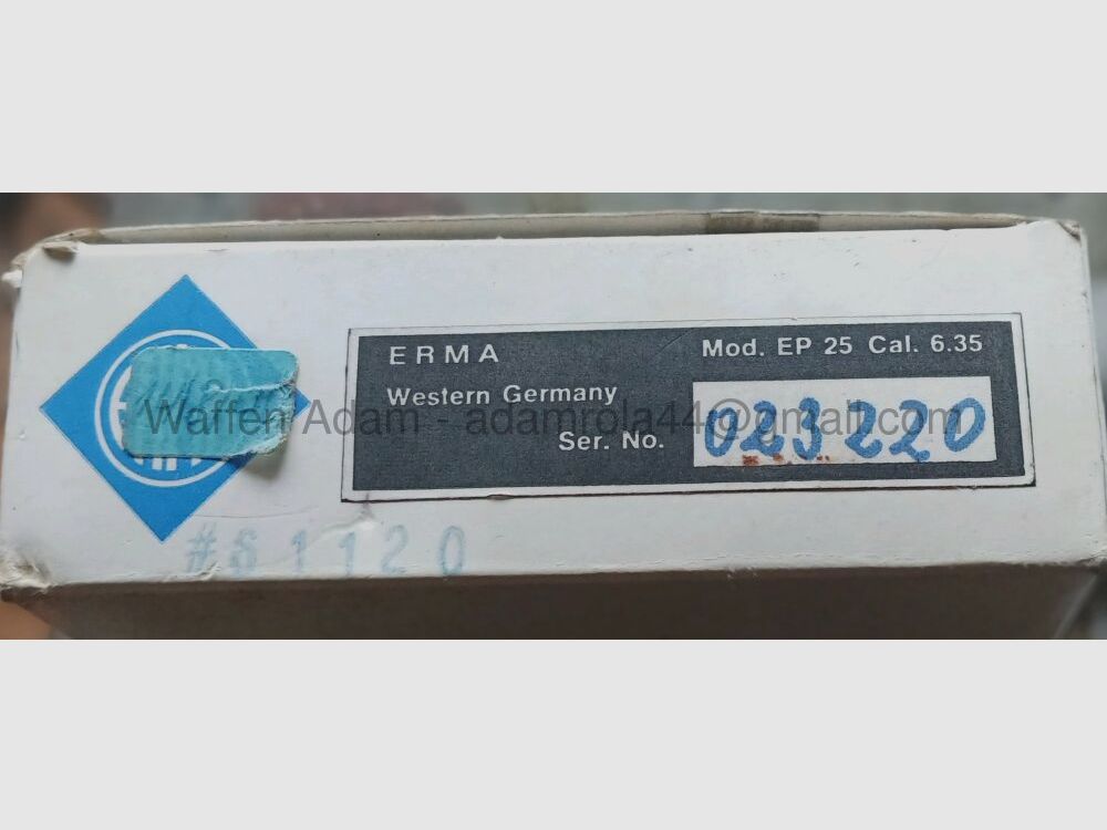 Erma Werke EP 25 pistolet kieszonkowy 1972