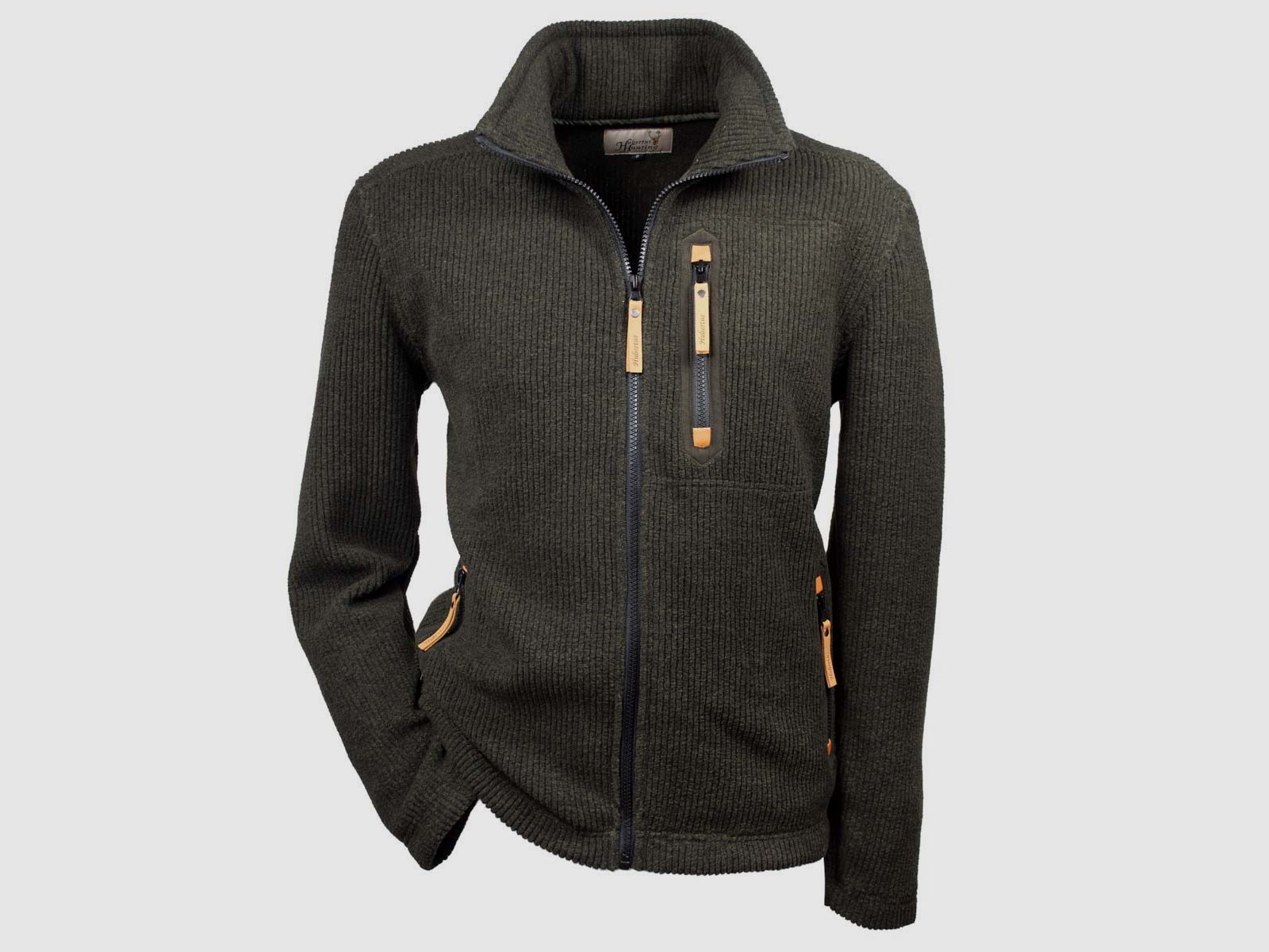 Hubertus Strickfleecejacke Funktion oliv