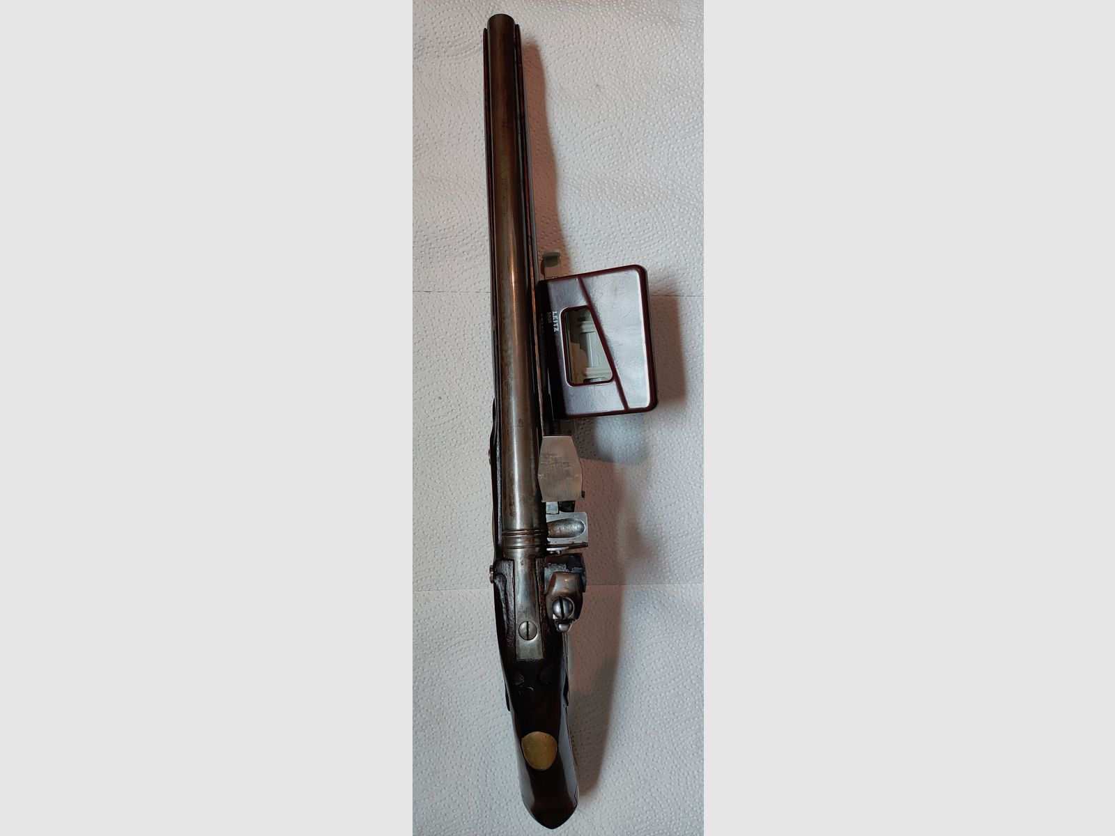 Indien, Preußische Reiter-Pistole 1731 mit Ladestock (Beschossen in DL) , Replik