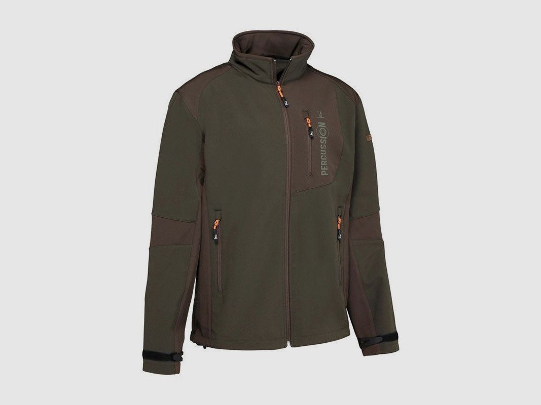 Softshelljacke Khaki-Braun Percussion