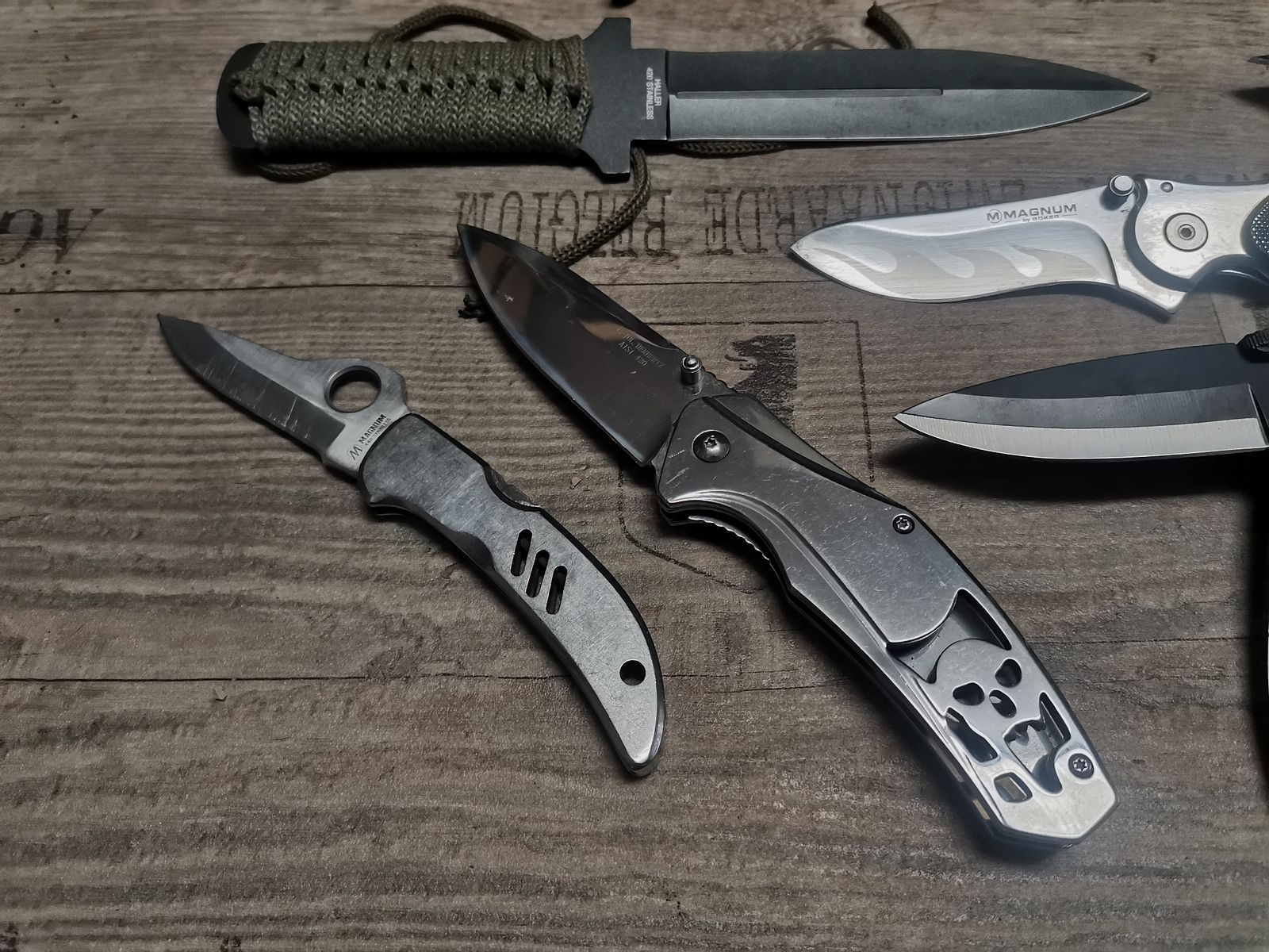 Messer Konvolut Böker Haller Walther Herbertz etc.  Einhandmesser Dolch Springmesser