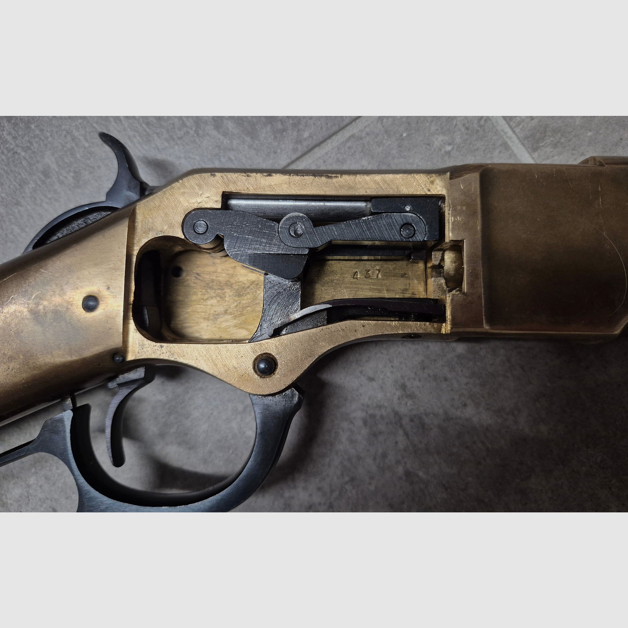 Uberti 1866 Yellow Boy Carbine .38 Sp. (mfg. 1972) – VISUALLY TOP / PURE PARTS DONOR! (Defective)