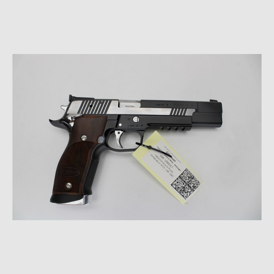 Pistola SIG Sauer P226S X-Six Nera e Bianca COME NUOVA 9mm Luger