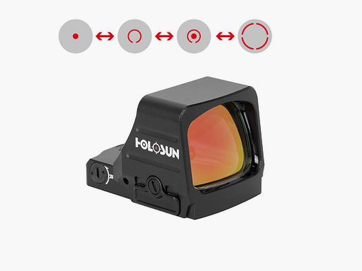 Holosun Leuchtpunktvisier HS507COMP RD | Rot 2MOA Punkt & 8/20/32MOA Kreis
