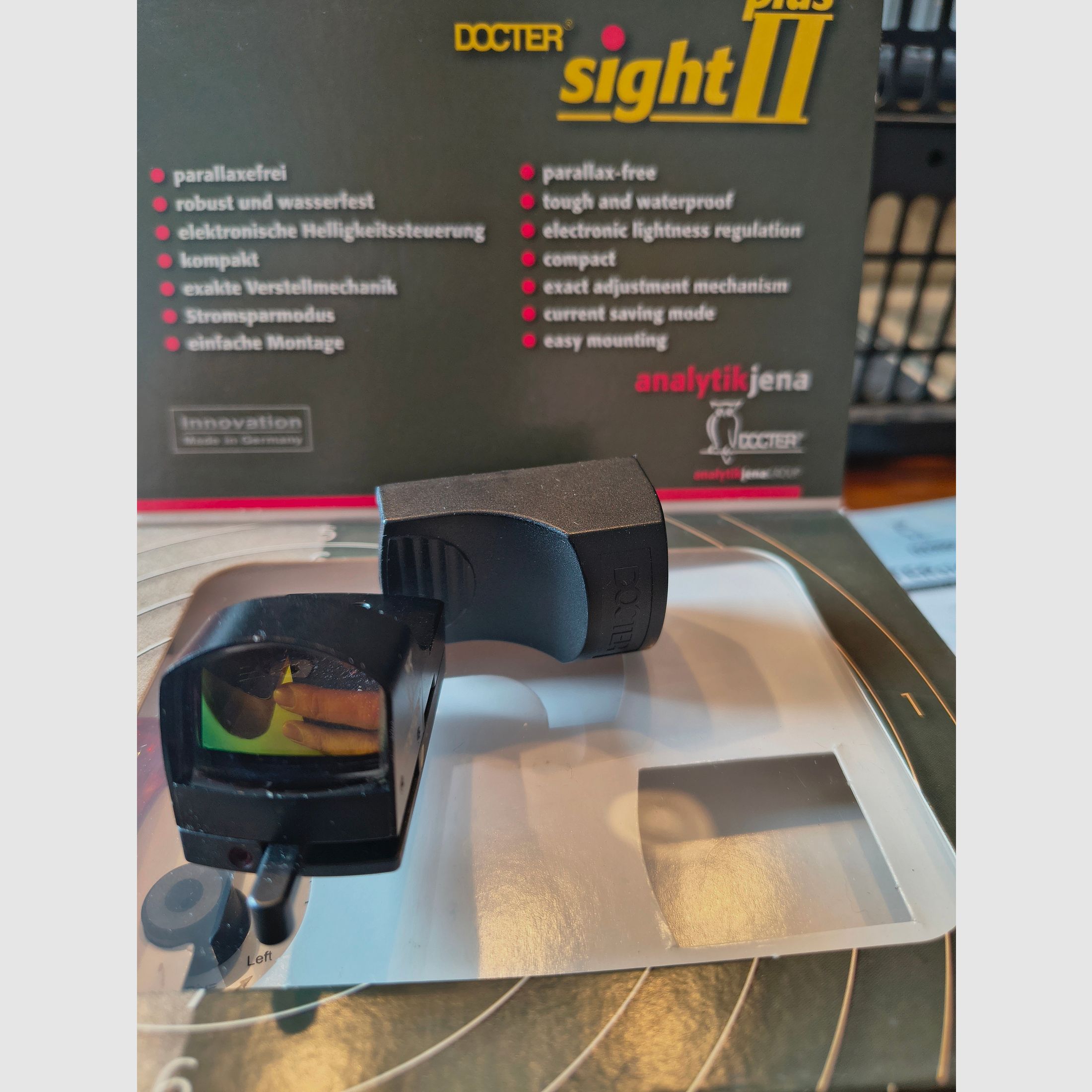 Visée réflexe Rotpunkt Docter sight D 3,5 MOA avec montage pivotant MAK à clic
