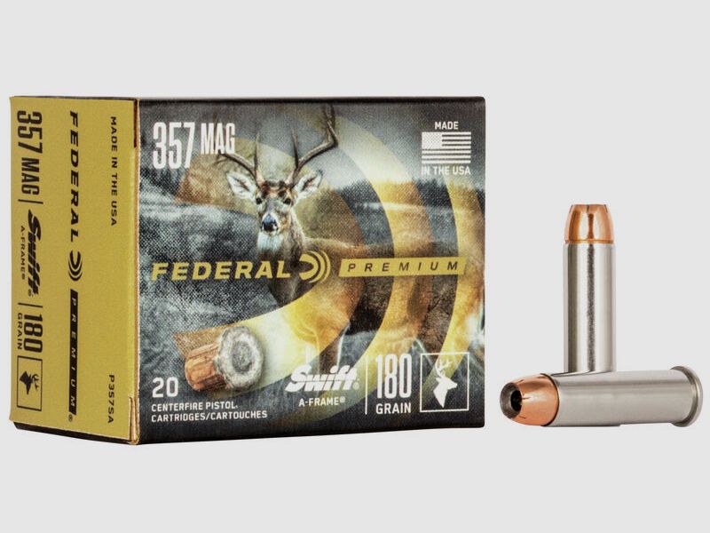 Federal Premium Swift A-Frame .357 Mag. 180GR JHP 20 cartridges