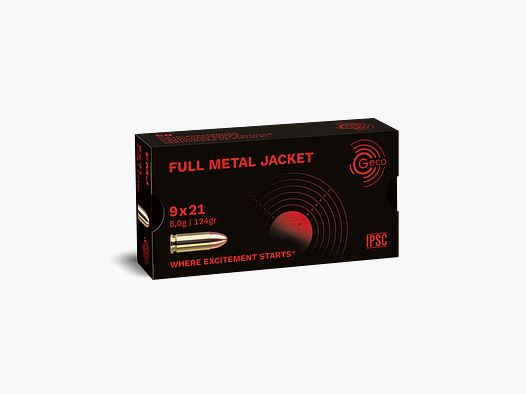 Munizioni 9x21 Geco FMJ conf.50 pz.